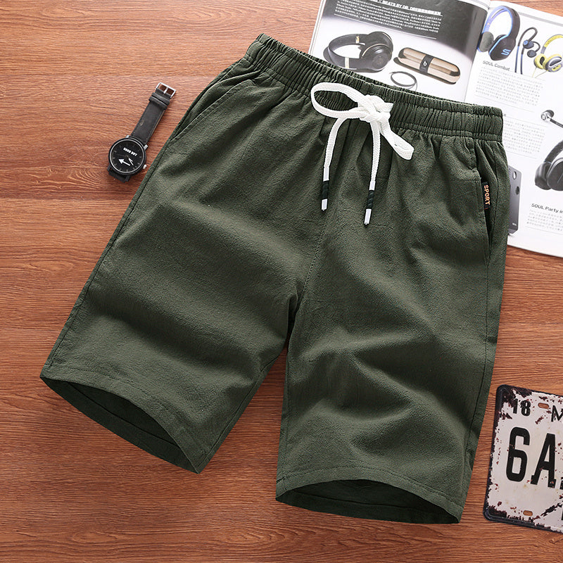 MARCO COTTON LINEN SHORTS