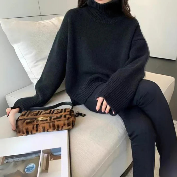 Black SOPHIA GRACE CASHMERE SWEATER