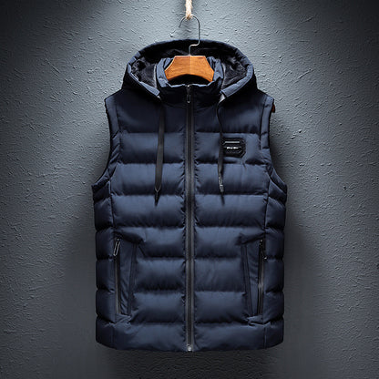 LEO VELOUR HOODED VEST