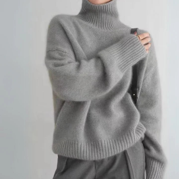 Gray SOPHIA GRACE CASHMERE SWEATER