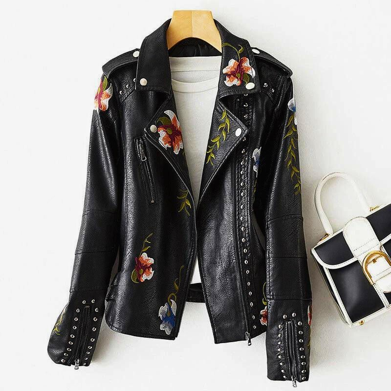 L'ATERIBÉLLE EDGY LEATHER JACKET