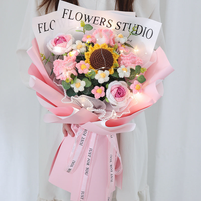 PINK SUNFLOWER FLOWER BOUQUET