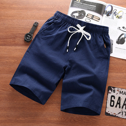 MARCO COTTON LINEN SHORTS