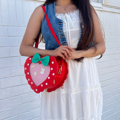 STRAWBERRY HEART ITA BAG - LIMITED EDITION