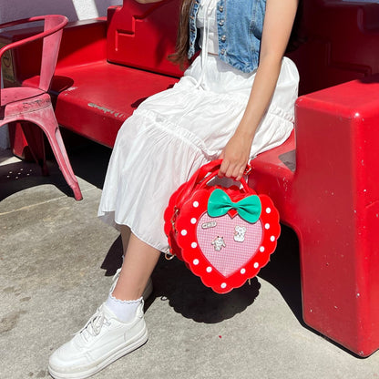 STRAWBERRY HEART ITA BAG - LIMITED EDITION