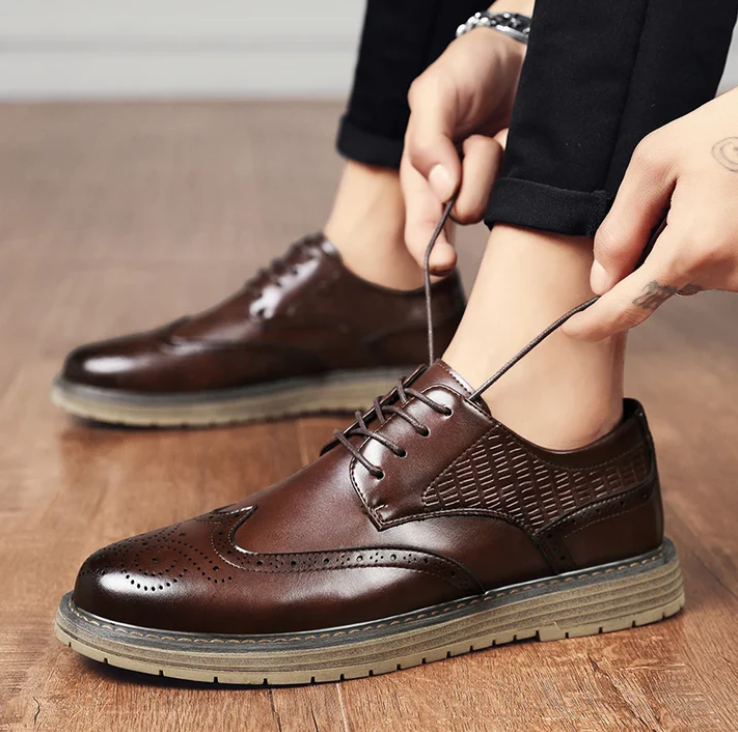 FRANCESCO LEATHER DRESS SHOES