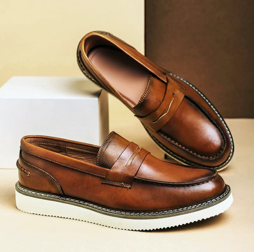 LUCIANNO LEATHER PENNY LOAFER