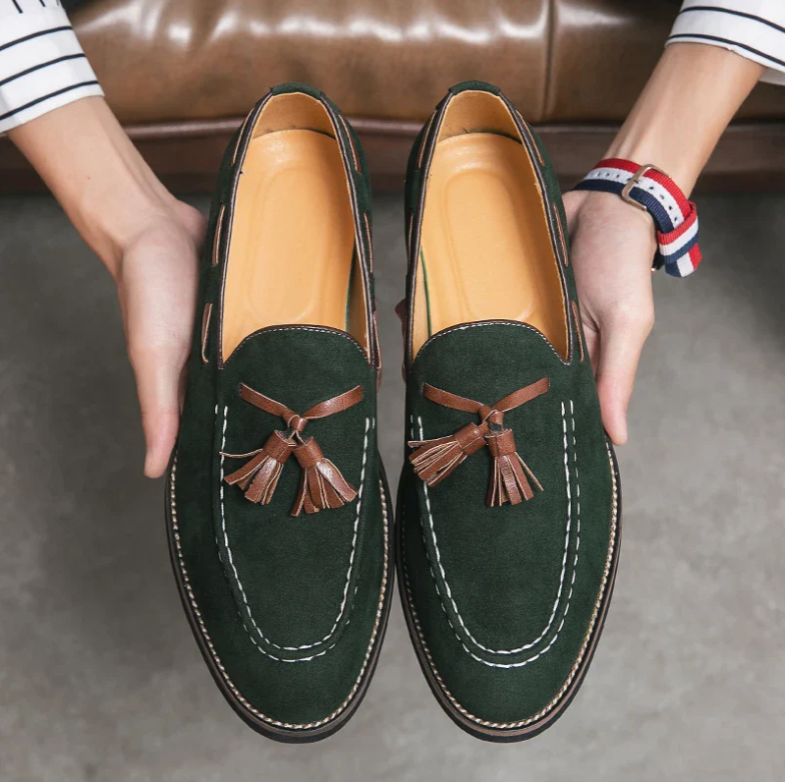 CHANCELLOR TASSEL SUEDE LOAFER