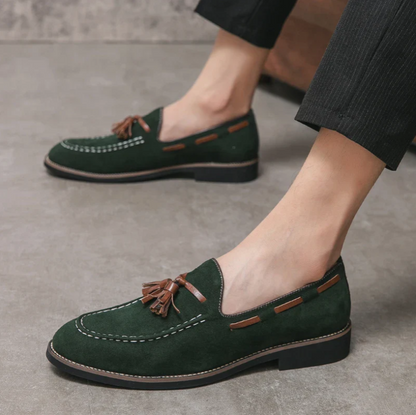 CHANCELLOR TASSEL SUEDE LOAFER