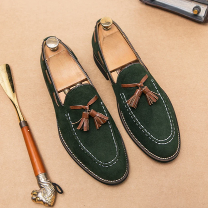 CHANCELLOR TASSEL SUEDE LOAFER