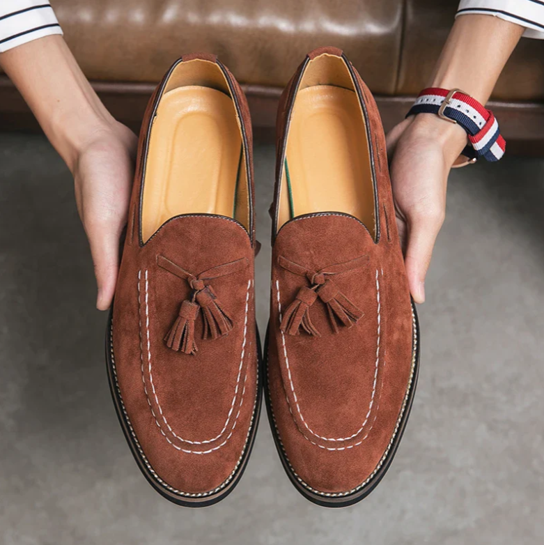 CHANCELLOR TASSEL SUEDE LOAFER