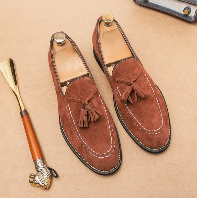 CHANCELLOR TASSEL SUEDE LOAFER