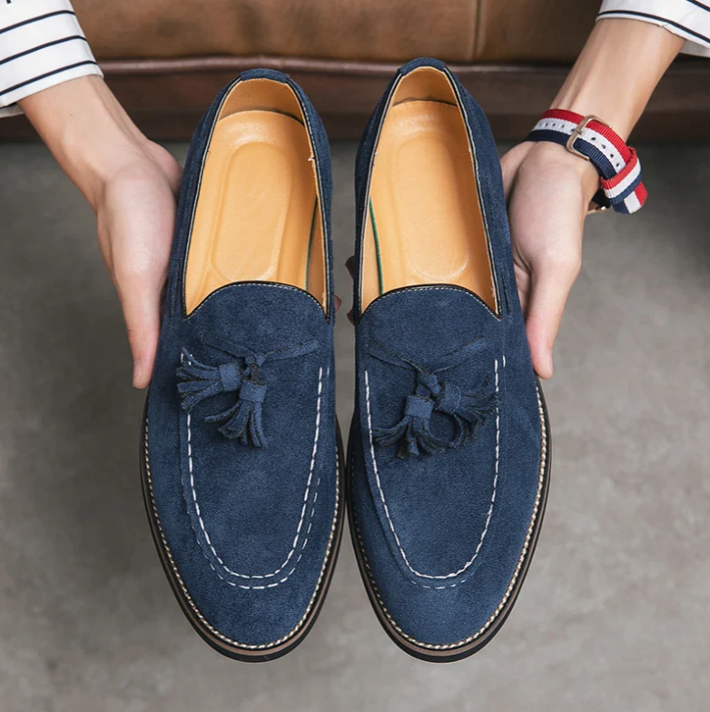 CHANCELLOR TASSEL SUEDE LOAFER