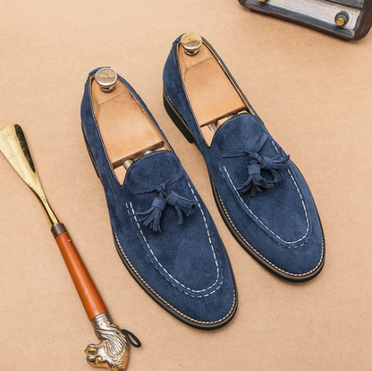 CHANCELLOR TASSEL SUEDE LOAFER