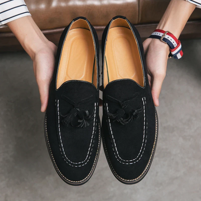 CHANCELLOR TASSEL SUEDE LOAFER