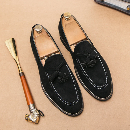 CHANCELLOR TASSEL SUEDE LOAFER