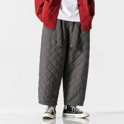 FELIX QUILTED PUFFER SWEATPANTS