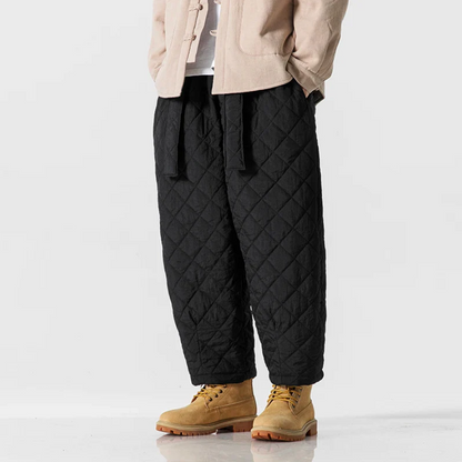 FELIX QUILTED PUFFER SWEATPANTS