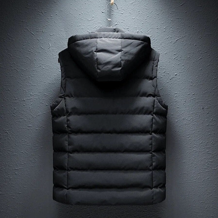 LEO VELOUR HOODED VEST