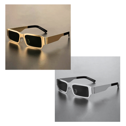 EMPORIO METAL SQUARE SUNGLASSES