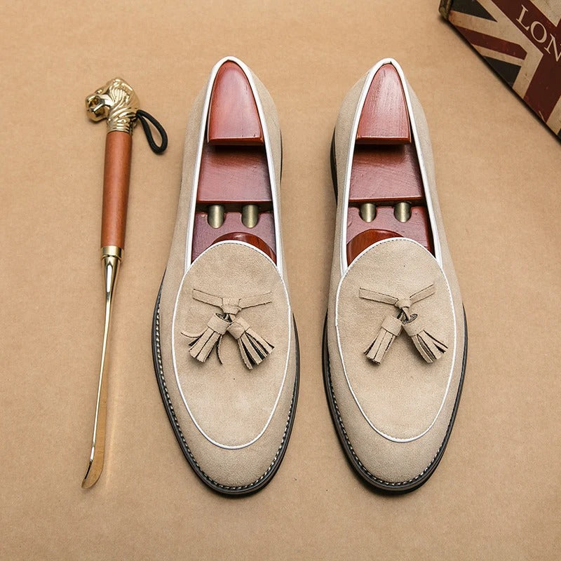 NAPELLO TASSEL SUEDE LOAFER